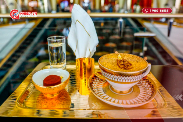 “The Ultimate Gold Cappuccino” – Món ăn dát vàng ở Dubai